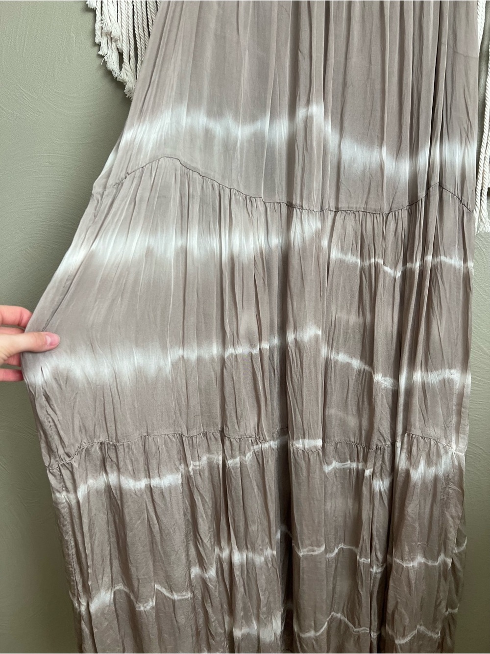 Silk Tie-Dye Maxi Dress - Picture 5 of 8